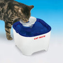 Cat Mate Shell Pet Water Fountain 100 Fl Oz. White/Blue Closer Pets