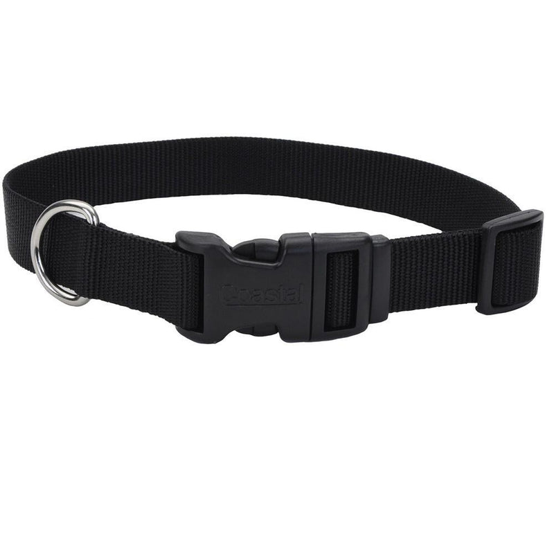 Coastal Pet Products Adjustable Dog Collar, 5/8-Inch, Black Coastal Pet Products