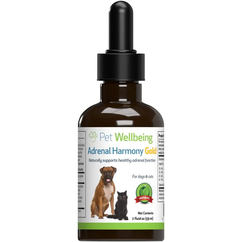 Pet Wellbeing Adrenal Harmony Gold for Dogs 2 oz. Pet Wellbeing