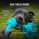 Playology Dri-Tech Rope Dog Toy Peanut Butter Scent, Medium PLAYOLOGY