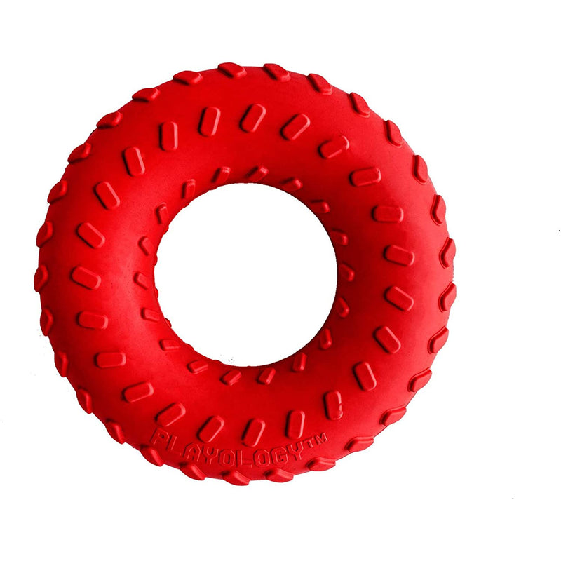 Playology Dual Layer Ring Dog Toy All Natural Beef Scent, Large PLAYOLOGY