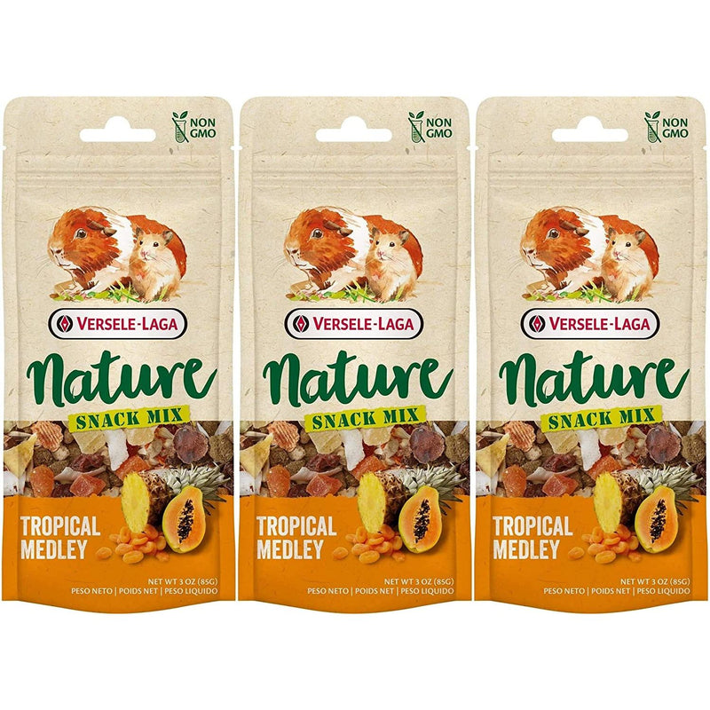 Versele-Laga Nature Snack Mix Treats Tropical Medley for Small Pets 3oz. 3-Pack Versele-Laga