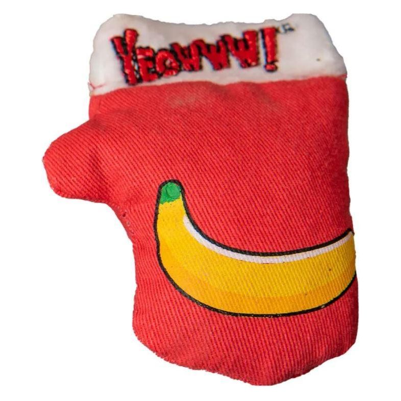 Yeowww! Holiday Catnip Kitten Mittens Cat Toy Red Banana Yeowww!